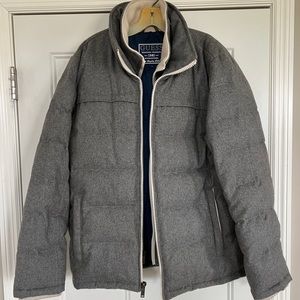 Mens Guess Feather Puffer Coat with Hoodie